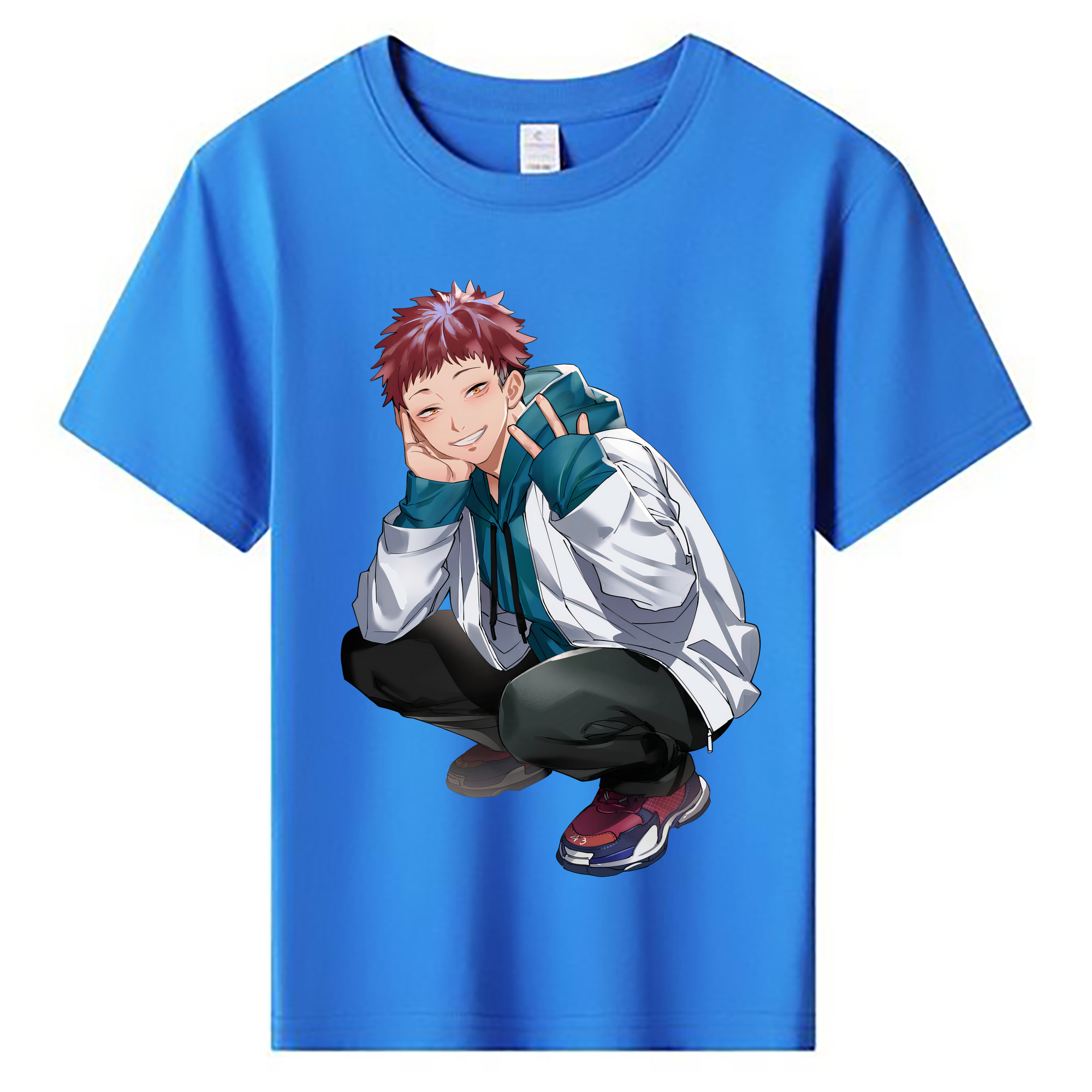 （画像用） 呪術廻戦 Jujutsu Kaisen 綿100％キッズTシャツ（フロントプリント）
